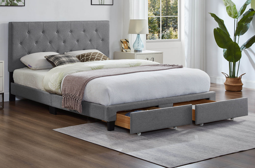 QUEEN BED - PRT2125 Grey